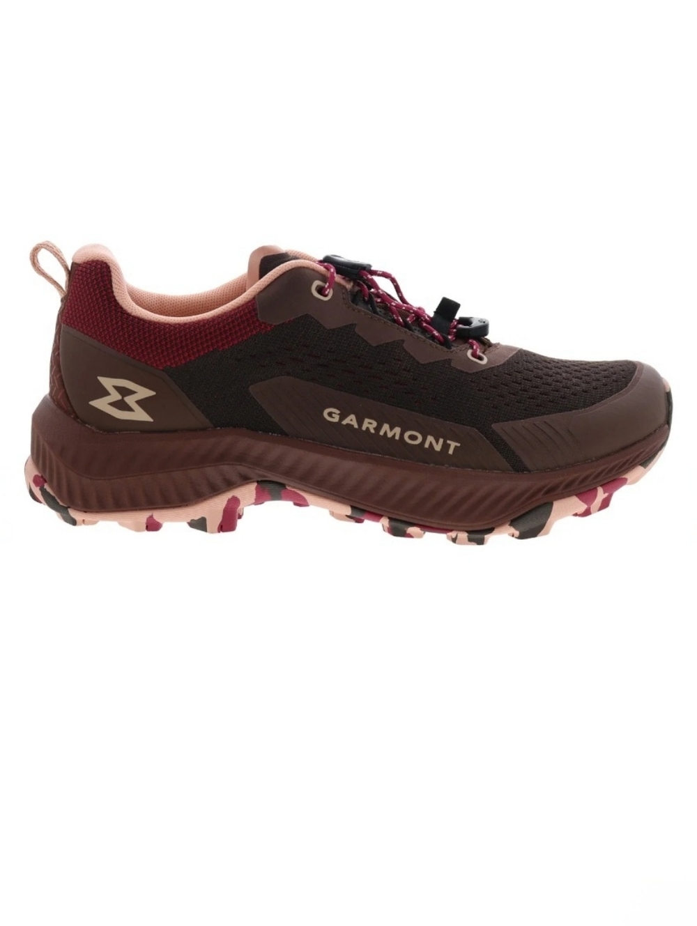 Garmont 9.81 Pulse Brown, Red, and Pink Hiking Sneakers